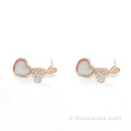 Boucles d&#39;oreilles chaudes Boucles d&#39;oreilles pour dames Populaire Boucles d&#39;oreilles coeur